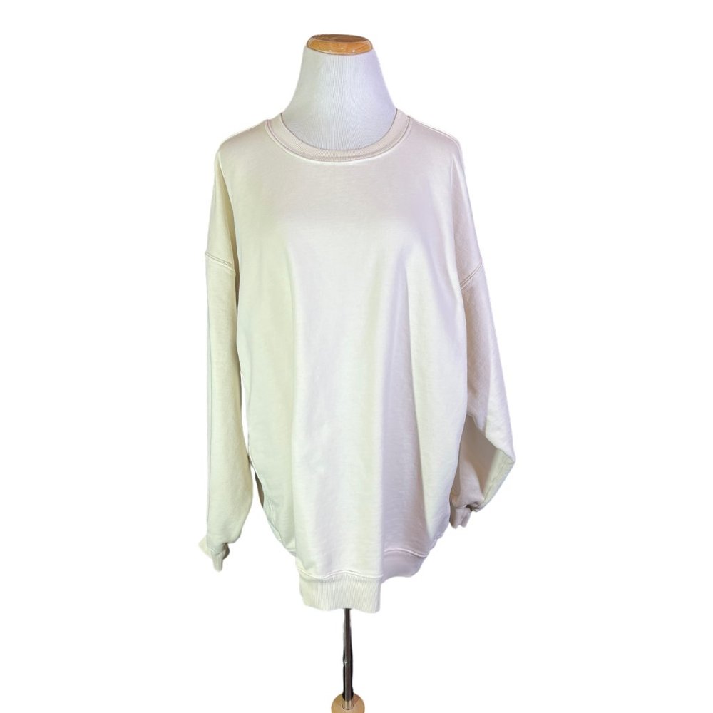 Daily Drills Unisex XS/S Cream French Terry Sweatshirt